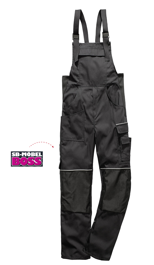 H.Latzhose "BOSS Möbel", Reflexpaspel, Knietaschen a.Cordura
