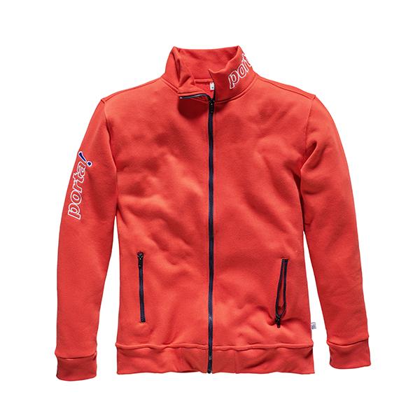 Herren-Sweatjacke, "Porta", langer Arm, Stehkragen